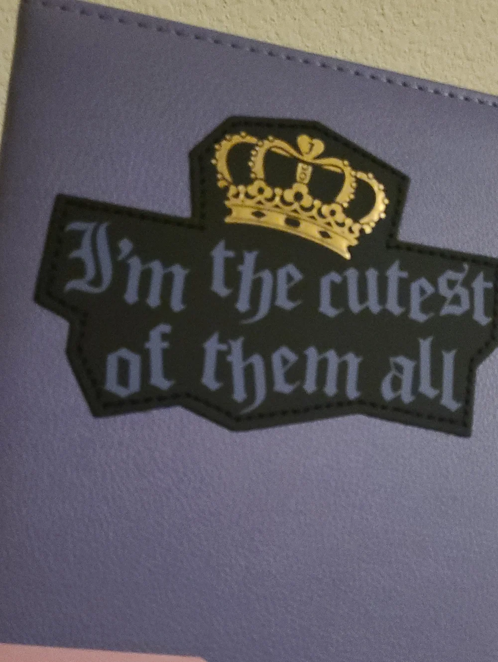 Juicy Couture Purple Faux Leather Journal with Gold Accents